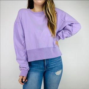 The Impeccable Pig scrunched sleeve crew neck top